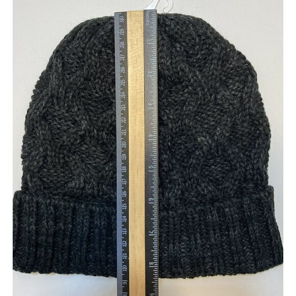 Frye & Co NWT Unisex Charcoal Rib Knit  Beanie w/ Cuff Hat Cap-OSFM-MSRP-$28 - Picture 9 of 12
